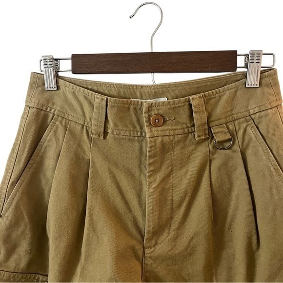 Madewell THE HARLOW CARGO SHORT Dark Khaki Tan size 2 NEW - Picture 4 of 15